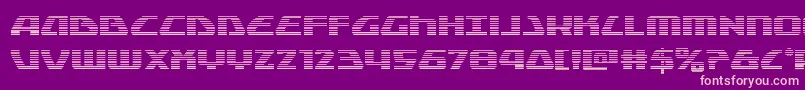 Globaldynamicsgrad Font – Pink Fonts on Purple Background
