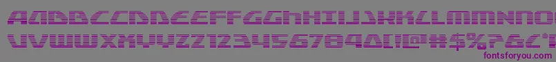 Шрифт Globaldynamicsgrad – фиолетовые шрифты на сером фоне