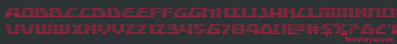 Globaldynamicsgrad Font – Red Fonts on Black Background