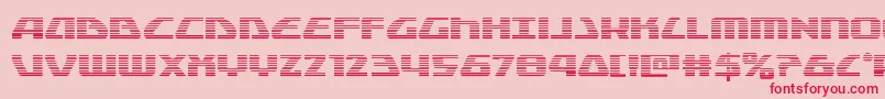 フォントGlobaldynamicsgrad – ピンクの背景に赤い文字