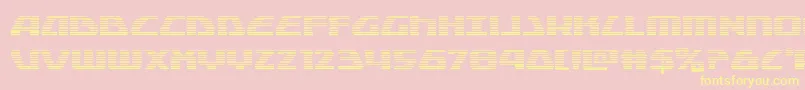 Globaldynamicsgrad Font – Yellow Fonts on Pink Background