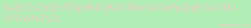 Wendelinreduced55normal Font – Pink Fonts on Green Background