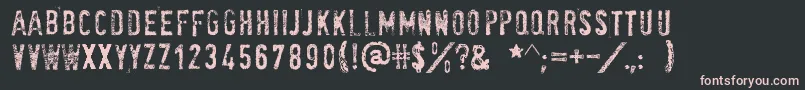 Socialanimal Font – Pink Fonts on Black Background