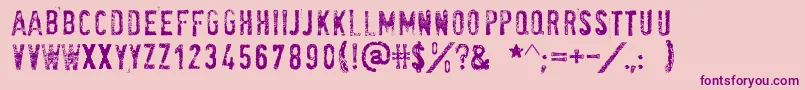 Socialanimal Font – Purple Fonts on Pink Background