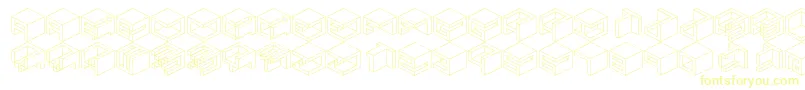 Шрифт Qbicle1Brk – жёлтые шрифты