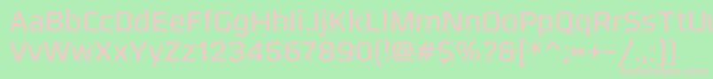 OlneyLight Font – Pink Fonts on Green Background