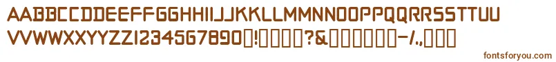Шрифт Moto – коричневые шрифты на белом фоне