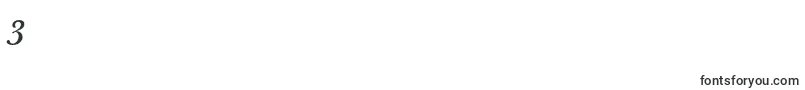 JbaskervillemedItalic Font – Fonts for Digit 3
