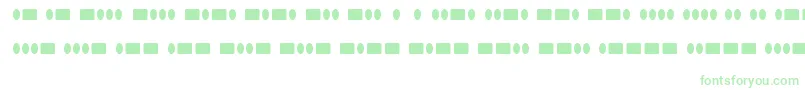 RadiosinmotionhardRegular Font – Green Fonts on White Background