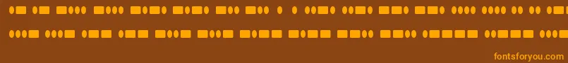RadiosinmotionhardRegular Font – Orange Fonts on Brown Background