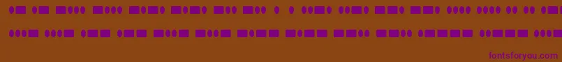 RadiosinmotionhardRegular Font – Purple Fonts on Brown Background