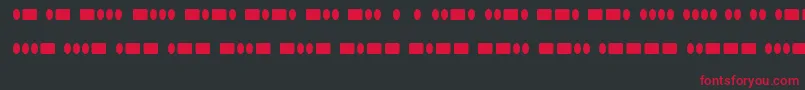 RadiosinmotionhardRegular Font – Red Fonts on Black Background