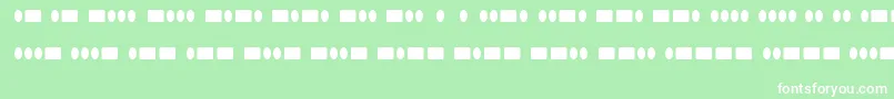 RadiosinmotionhardRegular Font – White Fonts on Green Background