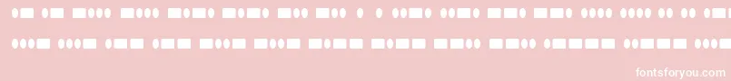 RadiosinmotionhardRegular-Schriftart – Weiße Schriften auf rosa Hintergrund