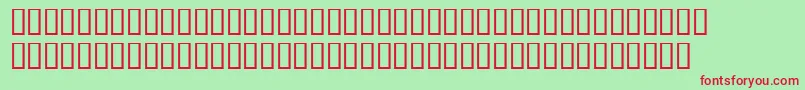 fuente WbxluciditeBold – Fuentes Rojas Sobre Fondo Verde