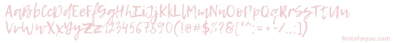 LemonTuesday Font – Pink Fonts on White Background