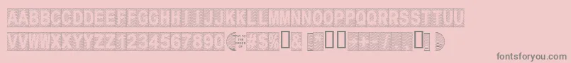 Secure15a Font – Gray Fonts on Pink Background