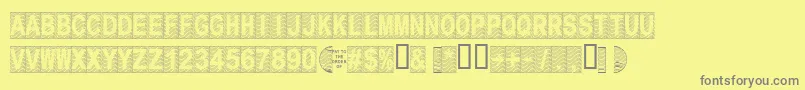 Secure15a Font – Gray Fonts on Yellow Background