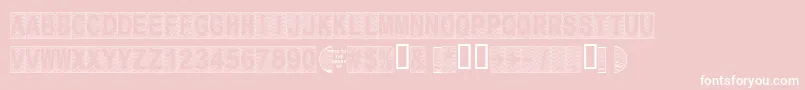 Secure15a Font – White Fonts on Pink Background