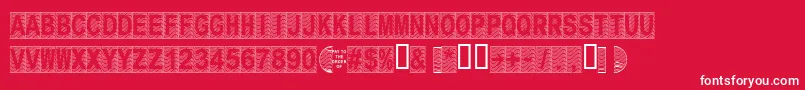 Secure15a Font – White Fonts on Red Background