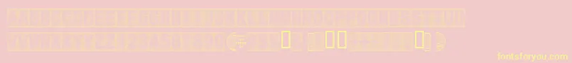 Secure15a Font – Yellow Fonts on Pink Background