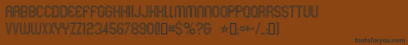 Mexcellent-Schriftart – Schwarze Schriften auf braunem Hintergrund