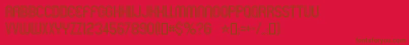 Mexcellent Font – Brown Fonts on Red Background