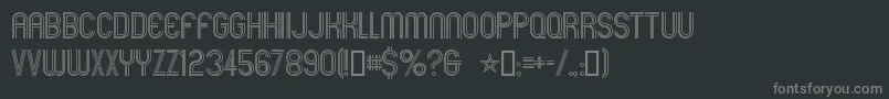 Mexcellent-Schriftart – Graue Schriften auf schwarzem Hintergrund