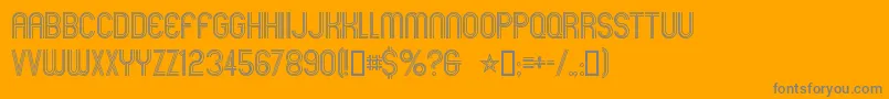 フォントMexcellent – オレンジの背景に灰色の文字