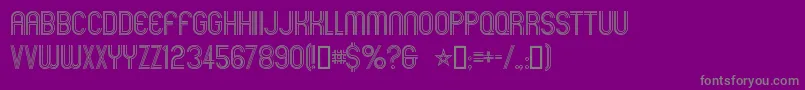 Mexcellent-fontti – harmaat kirjasimet violetilla taustalla