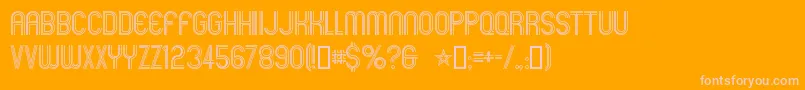 Mexcellent Font – Pink Fonts on Orange Background