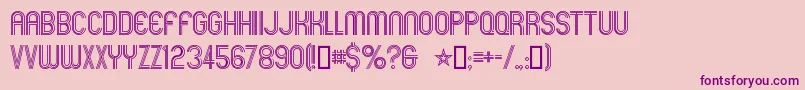Mexcellent Font – Purple Fonts on Pink Background