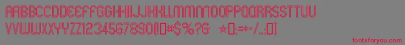 Mexcellent Font – Red Fonts on Gray Background