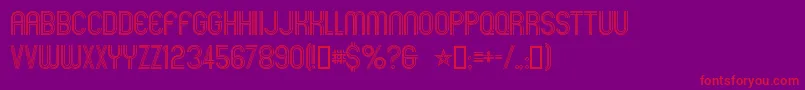 フォントMexcellent – 紫の背景に赤い文字