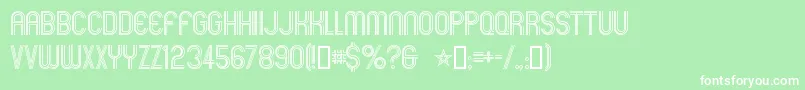 Mexcellent Font – White Fonts on Green Background