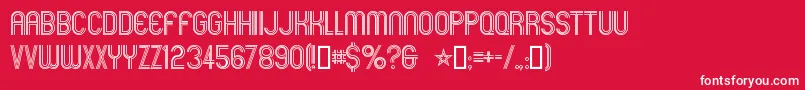 Mexcellent Font – White Fonts on Red Background