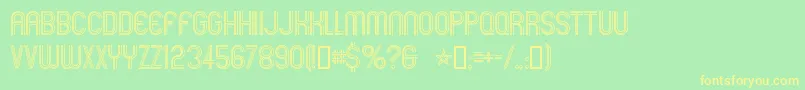 Mexcellent Font – Yellow Fonts on Green Background