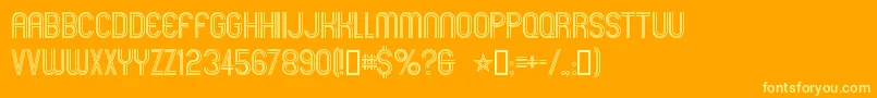 Weitere Informationen zur Mexcellent-Schriftart Mexcellent-Schriftart – Gelbe Schriften auf orangefarbenem Hintergrund
