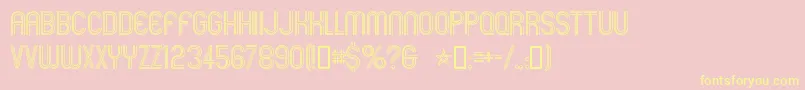 Mexcellent Font – Yellow Fonts on Pink Background