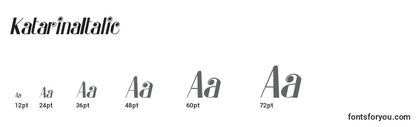 KatarinaItalic Font Sizes