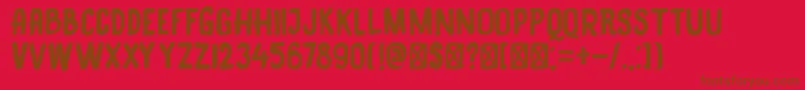 DkBlackBamboo Font – Brown Fonts on Red Background