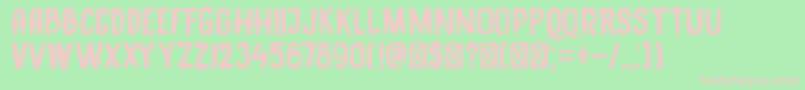 DkBlackBamboo Font – Pink Fonts on Green Background