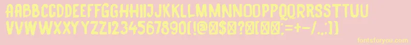 More about DkBlackBamboo Font DkBlackBamboo Font – Yellow Fonts on Pink Background