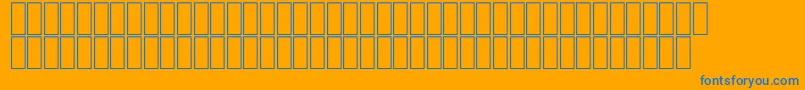 FsIndia Font – Blue Fonts on Orange Background