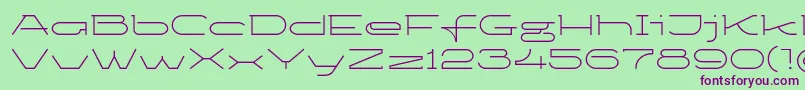 Ketosaglt Font – Purple Fonts on Green Background