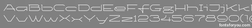 フォントKetosaglt – 灰色の背景に白い文字