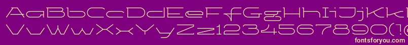 Ketosaglt Font – Yellow Fonts on Purple Background