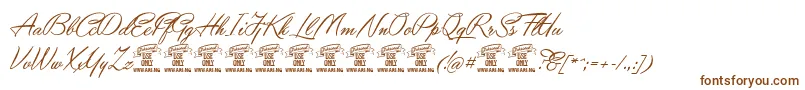 YaquotescriptPersonaluse Font – Brown Fonts