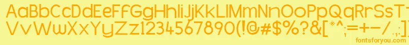 Simpleman Font – Orange Fonts on Yellow Background
