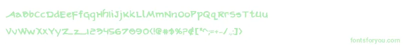 ArilonBold Font – Green Fonts on White Background